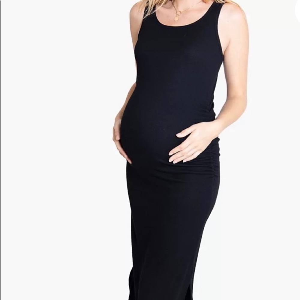 Isabel Maternity Black Sleeveless Dress M